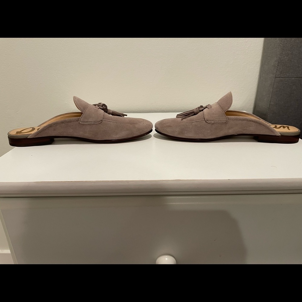 Sam Edelman Paris Twin Tassel mule Loafers gray